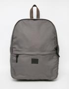 Asos Backpack In Nylon - Gray