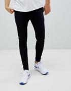 Asos Design Super Skinny Lightweight Sweatpants In Black