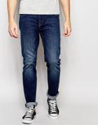 Cheap Monday Jeans Sonic Slim Fit Mood Dark Vintage Wash - Mood