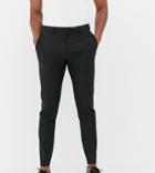 Noak Skinny Smart Pants In Black - Black