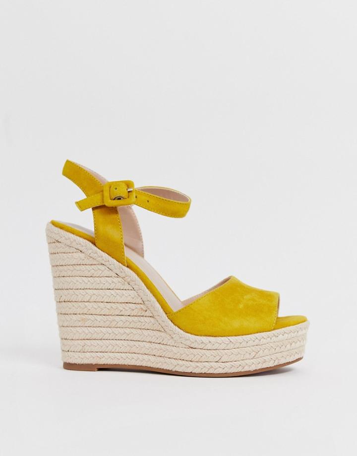 Aldo Ybelani Platform Heeled Sandals In Yellow