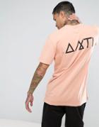Antioch Pocket T-shirt With Back Print - Pink