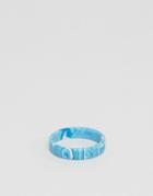 Asos Ring With Blue And White Stone - Blue