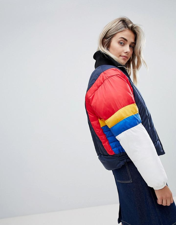 Tommy Jeans Color Block Padded Jacket - Multi