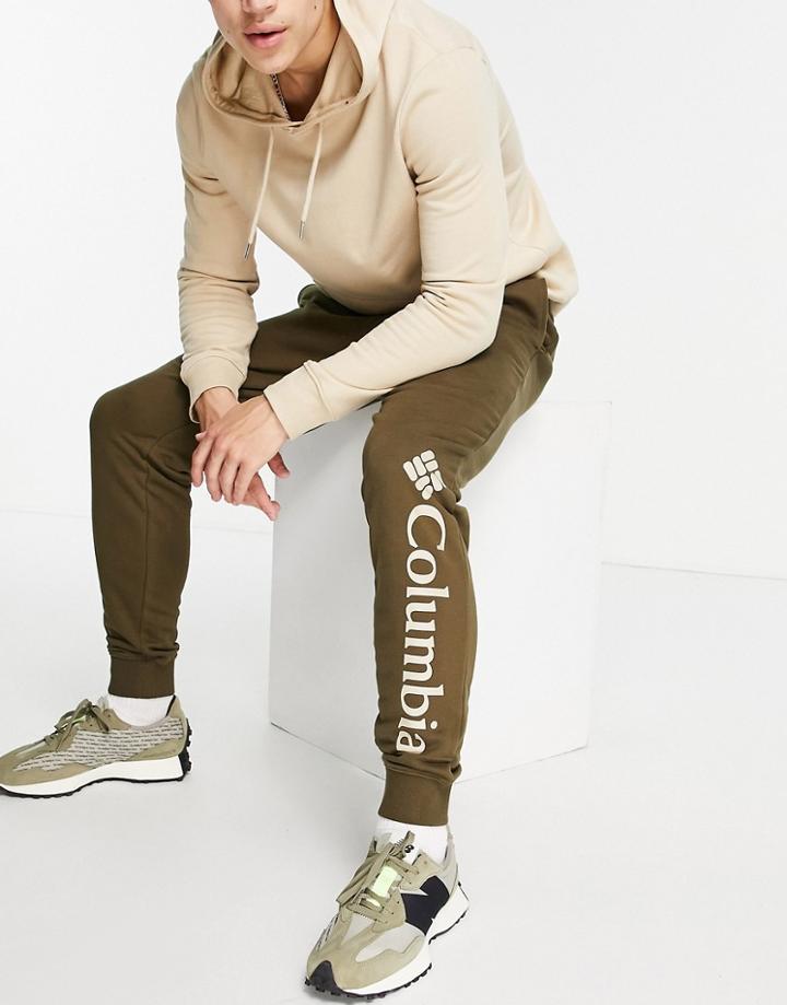 Columbia Csc Logo Fleece Sweatpants In Green