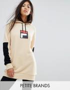 Fila Petite Hoodie With Contrast Logo Detail - Beige