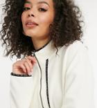 Noisy May Tall Fleece With Contrast Trims In Cream-white