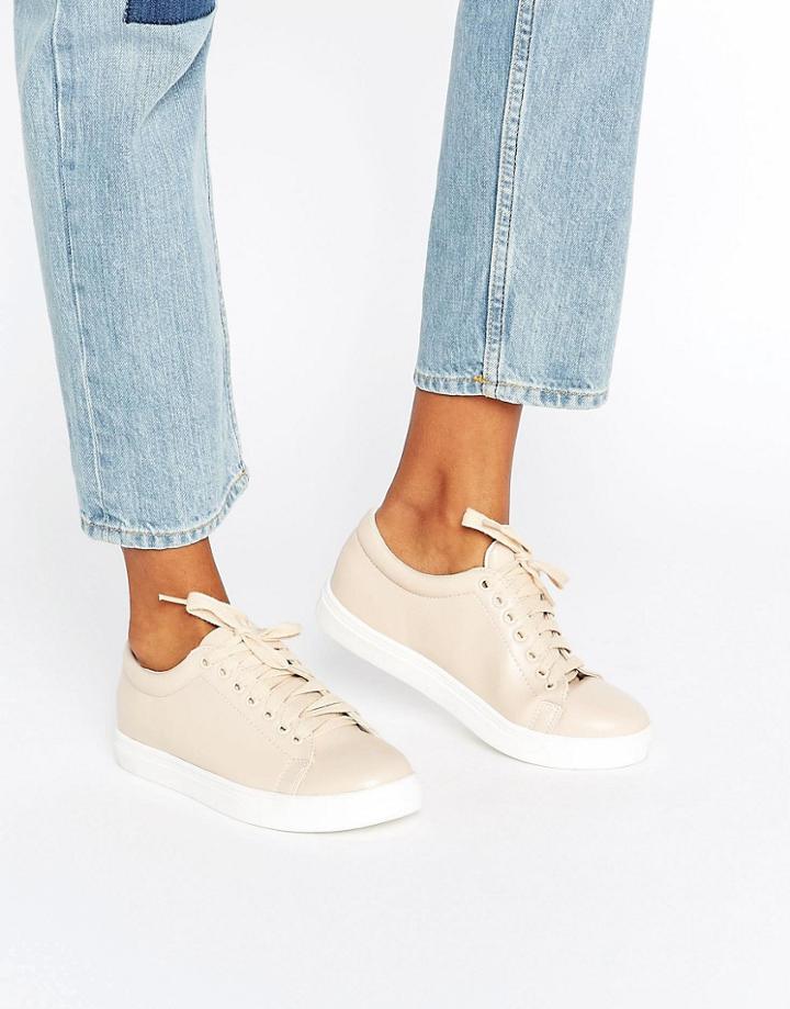 Daisy Street Nude Sneakers - Beige