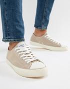 Farah Vintage Percy Suede Sneakers In Stone - Stone