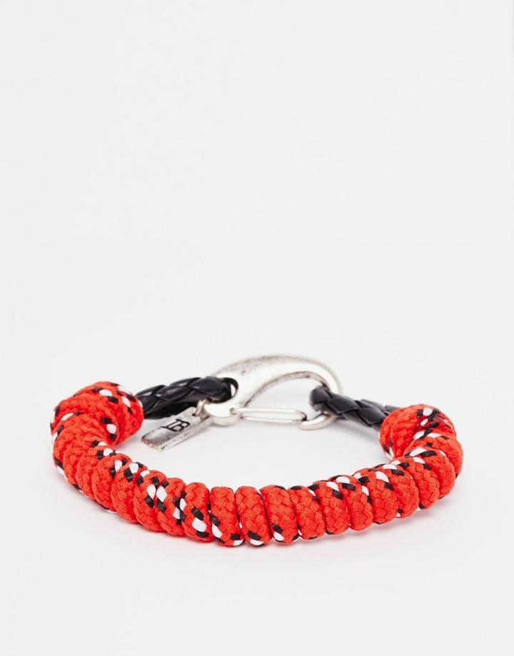 Icon Brand Half Mast Hook Bracelet - Red
