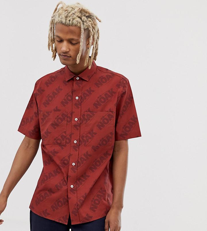 Noak Shirt With Patch Pockets - Red