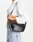 Truffle Collection Slouched Shoulder Bag In Black