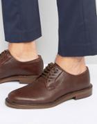Walk London Darcy Derby Leather Shoe - Brown