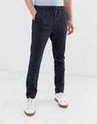 Jack & Jones Premium Smart Pants In Check With Drawstring-gray