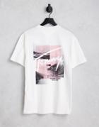 Tommy Jeans Script Photo Back Print T-shirt Relaxed Fit In White