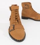 Asos Design Arabelle Suede Lace Up Boots - Tan