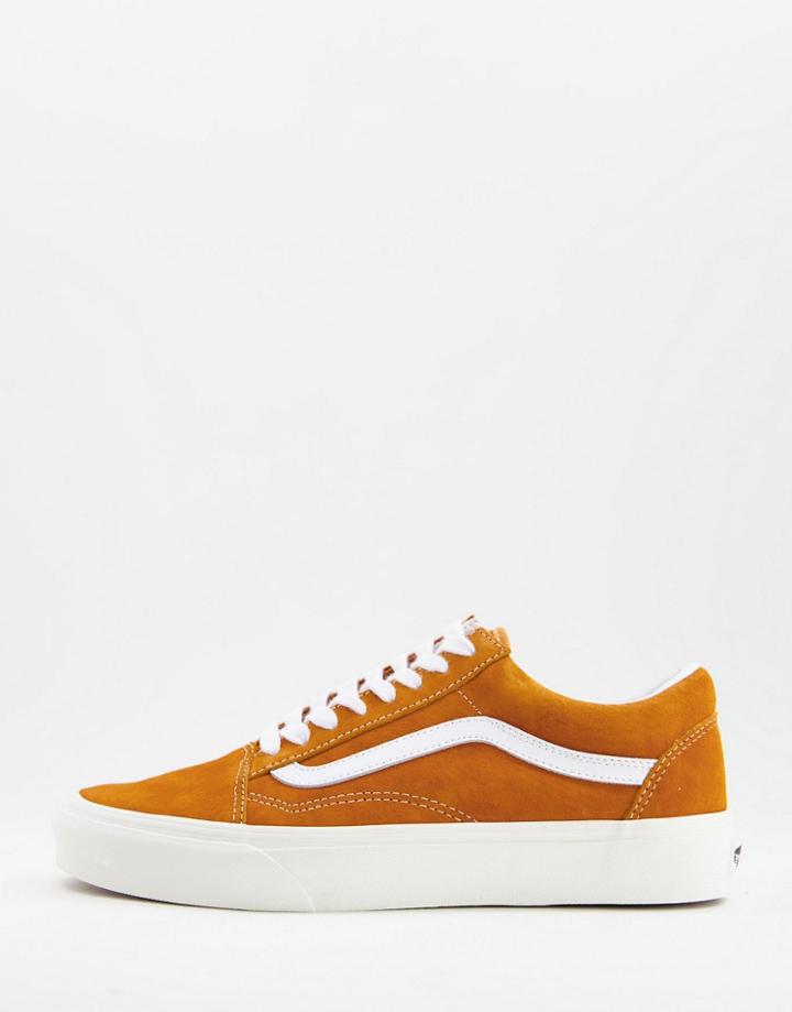 Vans Old Skool Suede Sneakers In Desert Sun Orange