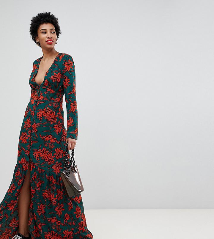Glamorous Tall Maxi Dress In Romantic Floral