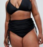 Wolf & Whistle Curve Eco Mix & Match Skirted Bikini Bottom - Black