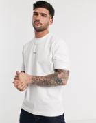 Boss Tchup Contrast Logo T-shirt In White