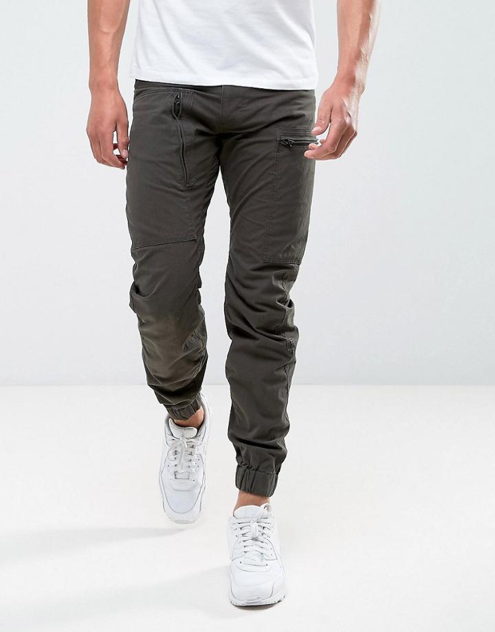 G-star Powel 3d Tapered Cuffed Pant - Gray