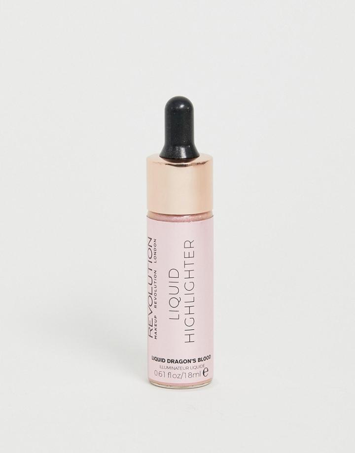 Revolution Liquid Highlighter - Dragons Blood - Pink