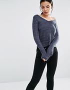 Vero Moda Joelle Blue Salt & Pepper Sweater - Blue