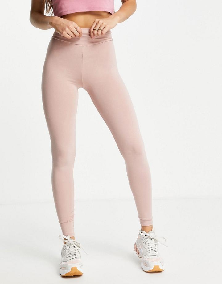 Miss Selfridge Mink Organic Cotton Leggings-brown