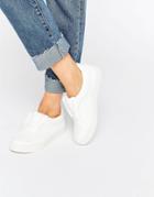Lost Ink White Lace Free Sneakers - White