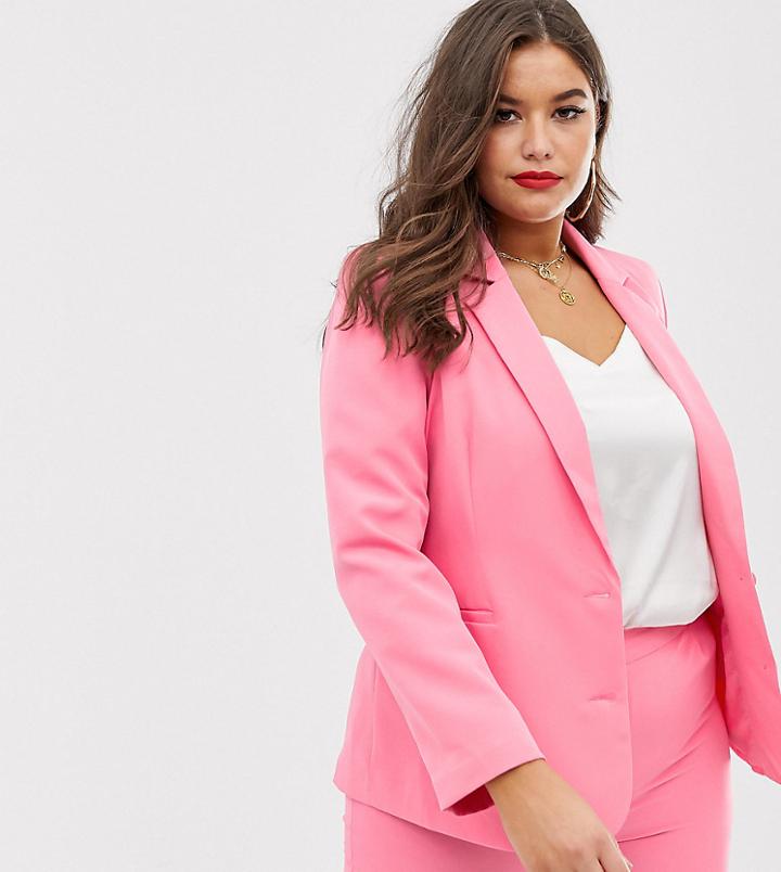 Unique21 Hero Tailored Single Breast Jacket-pink