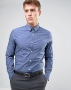 New Look Smart Shirt In Blue In Regular Fit - Blue