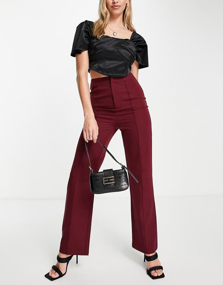 4th & Reckless Tailored Pants In Berry
