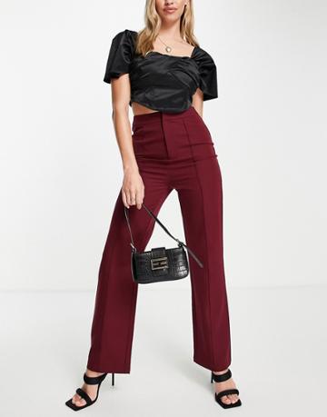 4th & Reckless Tailored Pants In Berry