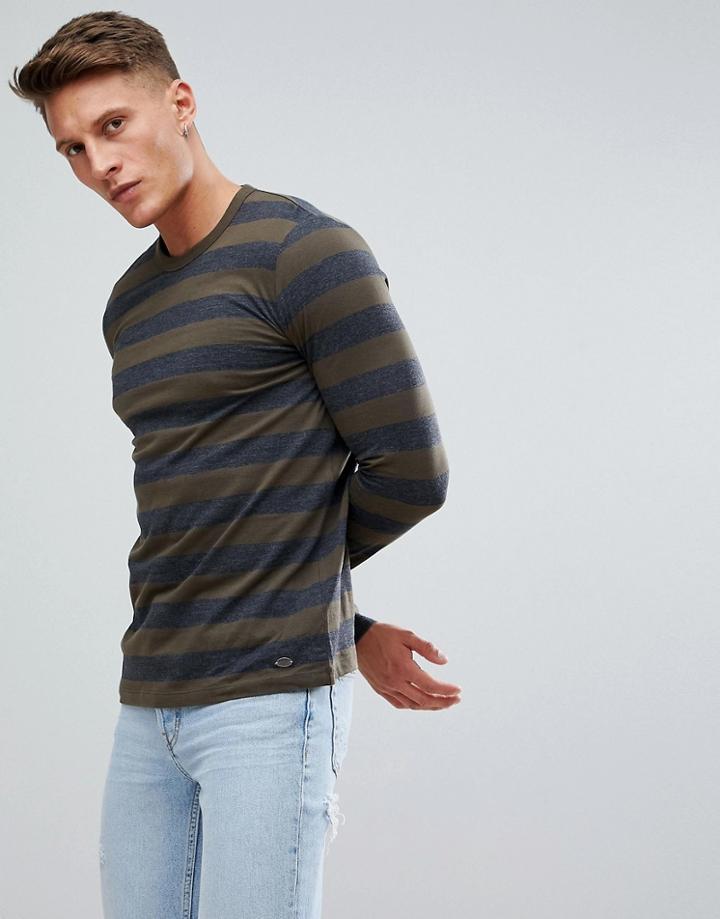 Esprit Long Sleeve T-shirt With Wide Stripe - Gray