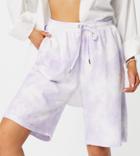 Collusion Unisex Oversized Shorts With Purple Tie Dye - Part Of A Set