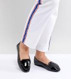 New Look Wide Fit Patent Loafer - Black