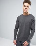 Asos Long Sleeve T-shirt - Gray