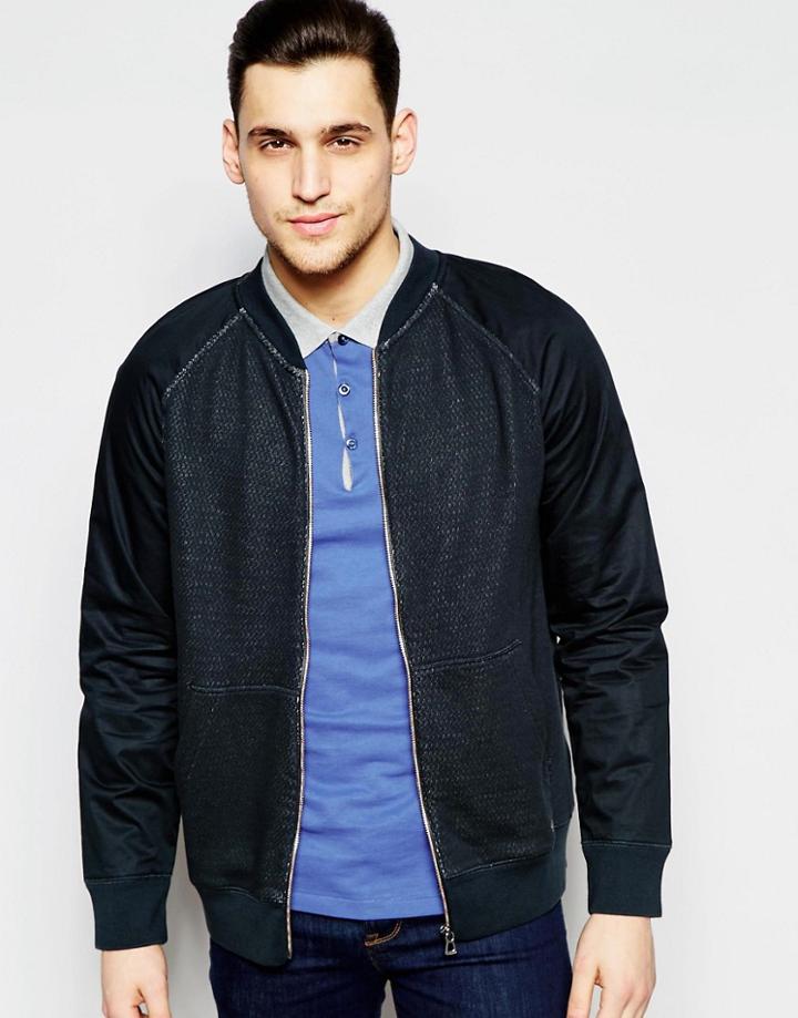 Boss Orange Bomber Jacket In Black - Black
