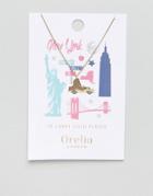 Orelia New York State Necklace - Gold
