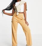 Puma Infuse Wide Leg Pants In Caramel-neutral