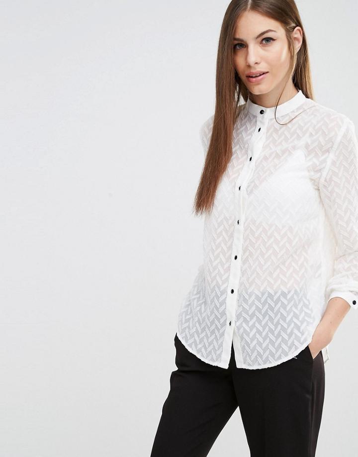 Sisley Chevron Shirt - Cream