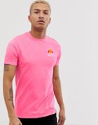 Ellesse Cuba T-shirt With Back Print In Pink