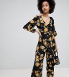 Miss Selfridge Floral Print Culotte Jumpsuit - Multi