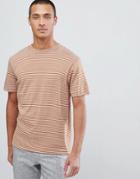 Selected Homme Striped T-shirt - Orange