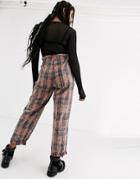Asos Design Mix And Match Check Pants