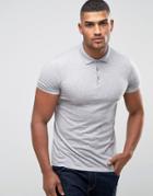 Asos Polo Shirt In Gray - Gray