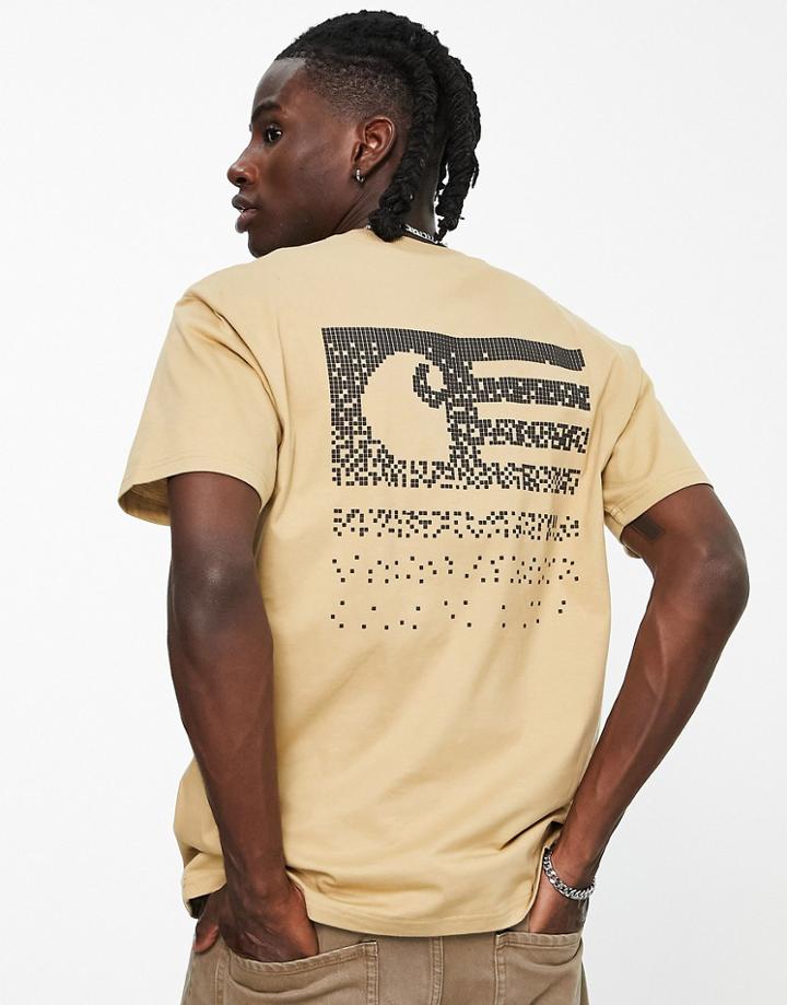 Carhartt Wip Fade State Backprint T-shirt In Brown
