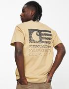 Carhartt Wip Fade State Backprint T-shirt In Brown