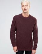 Weekday Knot Knit Texture Sweater - Orange