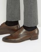 Hudson London Erato Leather Brogue Shoes - Brown